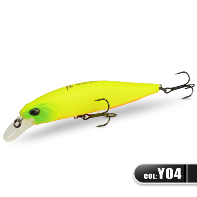 MRERDITH JERK MINNOW 100F 14g Floating Wobbler Fishing Lure 24Color Minnow Lure Hard Bait Quality Professional Depth0.8-1.0m