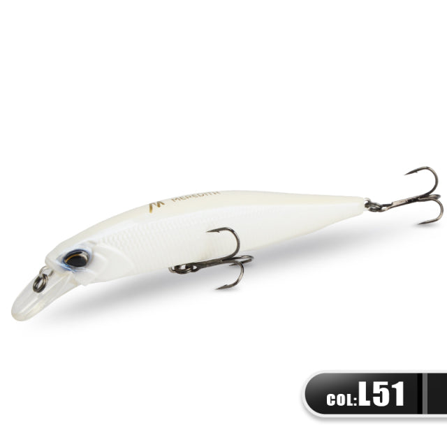 MRERDITH JERK MINNOW 100F 14g Floating Wobbler Fishing Lure 24Color Minnow Lure Hard Bait Quality Professional Depth0.8-1.0m