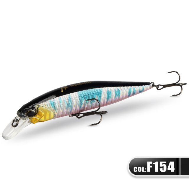 MRERDITH JERK MINNOW 100F 14g Floating Wobbler Fishing Lure 24Color Minnow Lure Hard Bait Quality Professional Depth0.8-1.0m