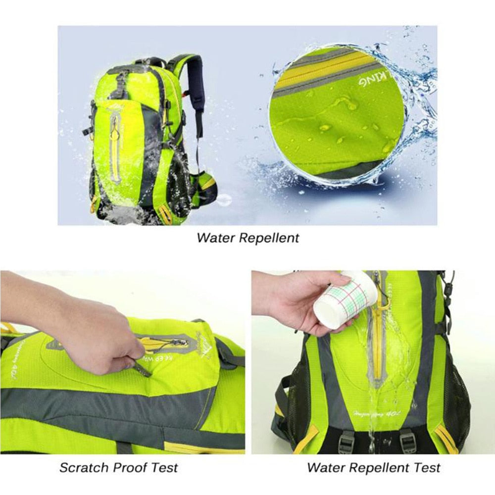 Waterproof Climbing Backpack Rucksack 40L Outdoor Sports Bag