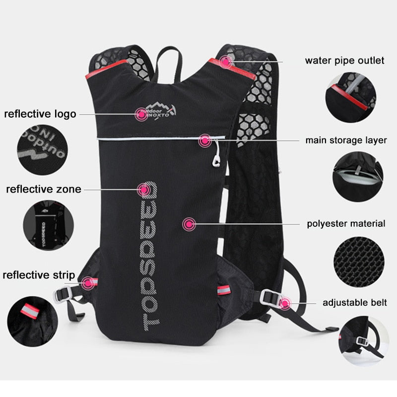 Trail Running /Cycling Hydration Vest Pack with 1.5L Water Bag