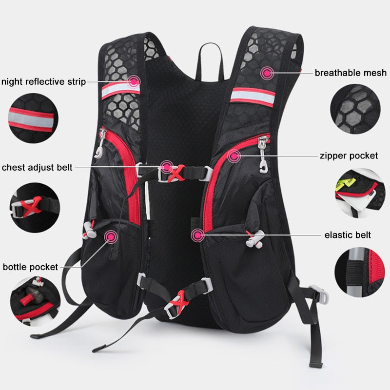 Trail Running /Cycling Hydration Vest Pack with 1.5L Water Bag