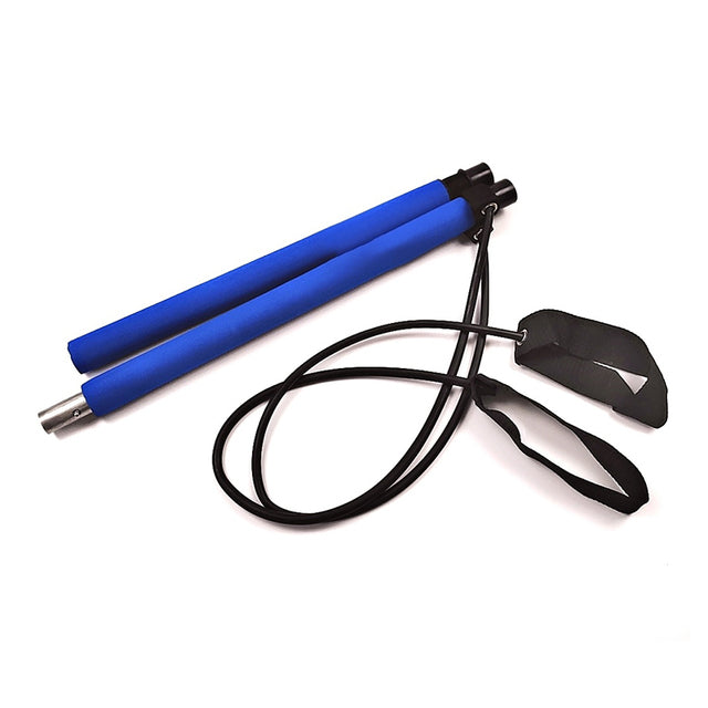 Fitness Yoga Pilates Bar Bodybuilding Yoga Pull Rods Resistance Bands Trainer