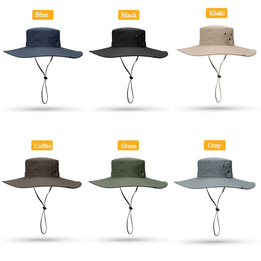 Mesh Breathable Anti UV Sun Cap Large Wide Brim