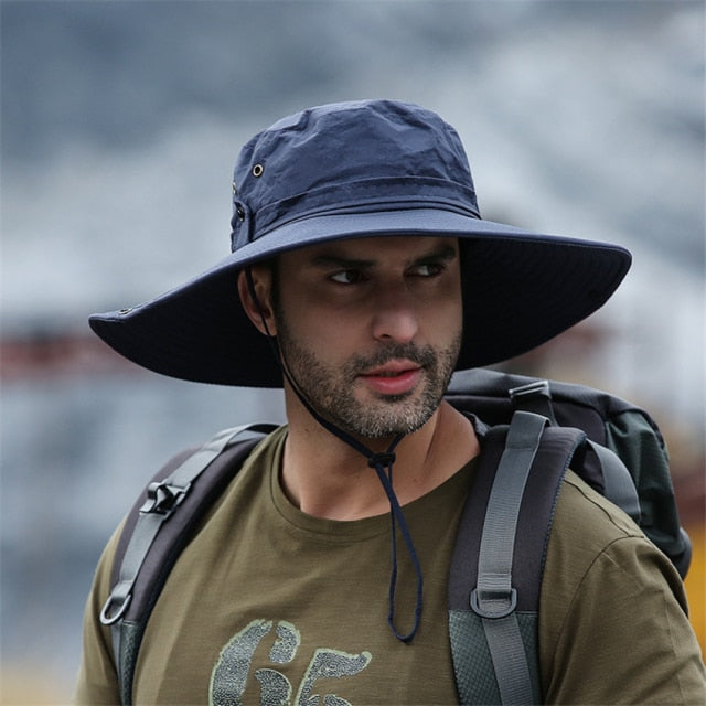 Mesh Breathable Anti UV Sun Cap Large Wide Brim