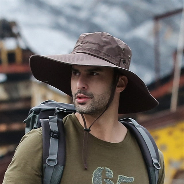 Mesh Breathable Anti UV Sun Cap Large Wide Brim