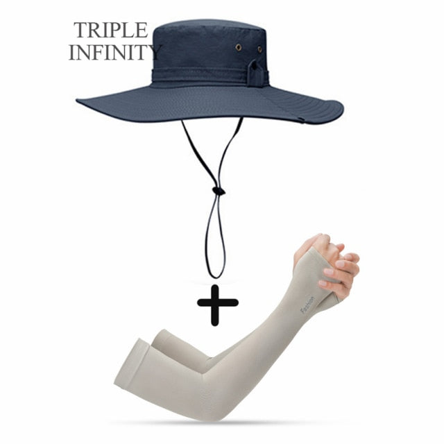 Mesh Breathable Anti UV Sun Cap Large Wide Brim