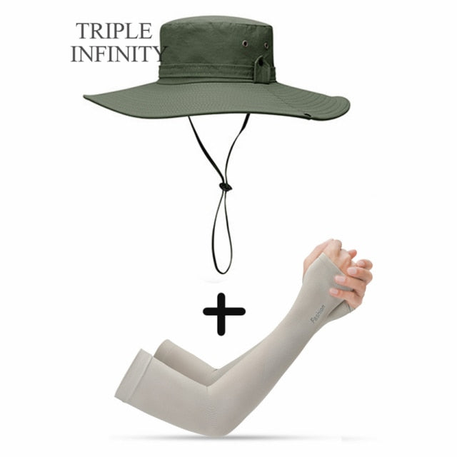 Mesh Breathable Anti UV Sun Cap Large Wide Brim