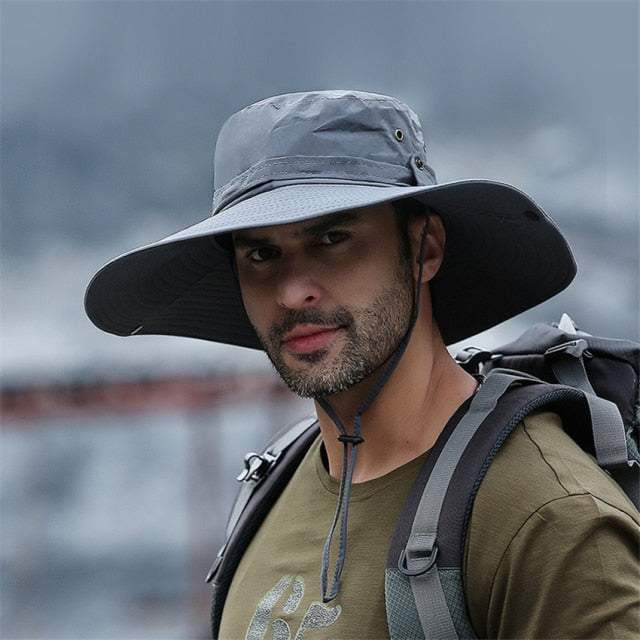 Mesh Breathable Anti UV Sun Cap Large Wide Brim