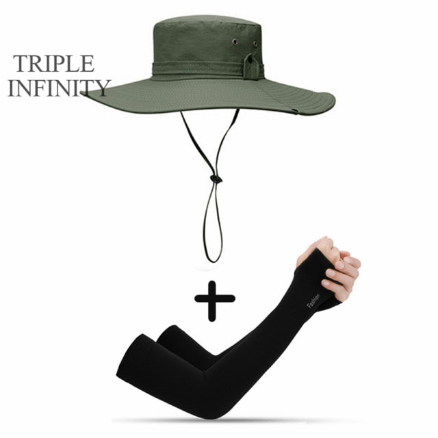 Mesh Breathable Anti UV Sun Cap Large Wide Brim