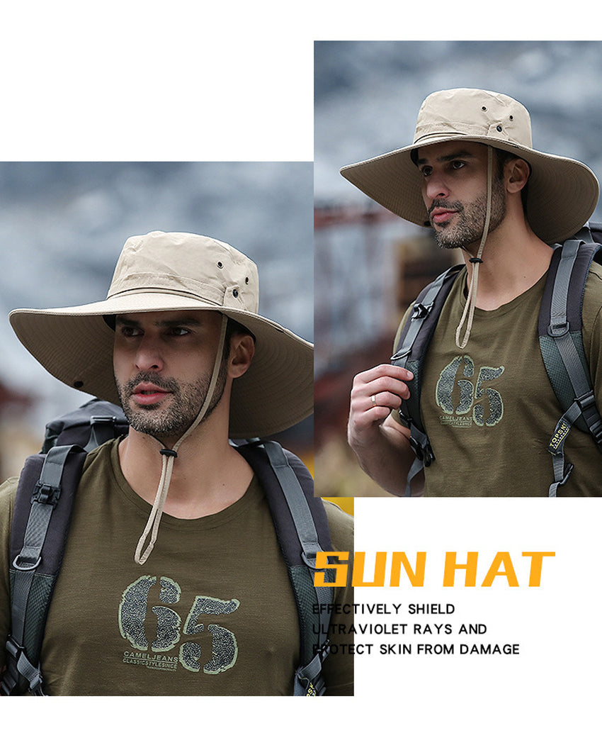 Mesh Breathable Anti UV Sun Cap Large Wide Brim