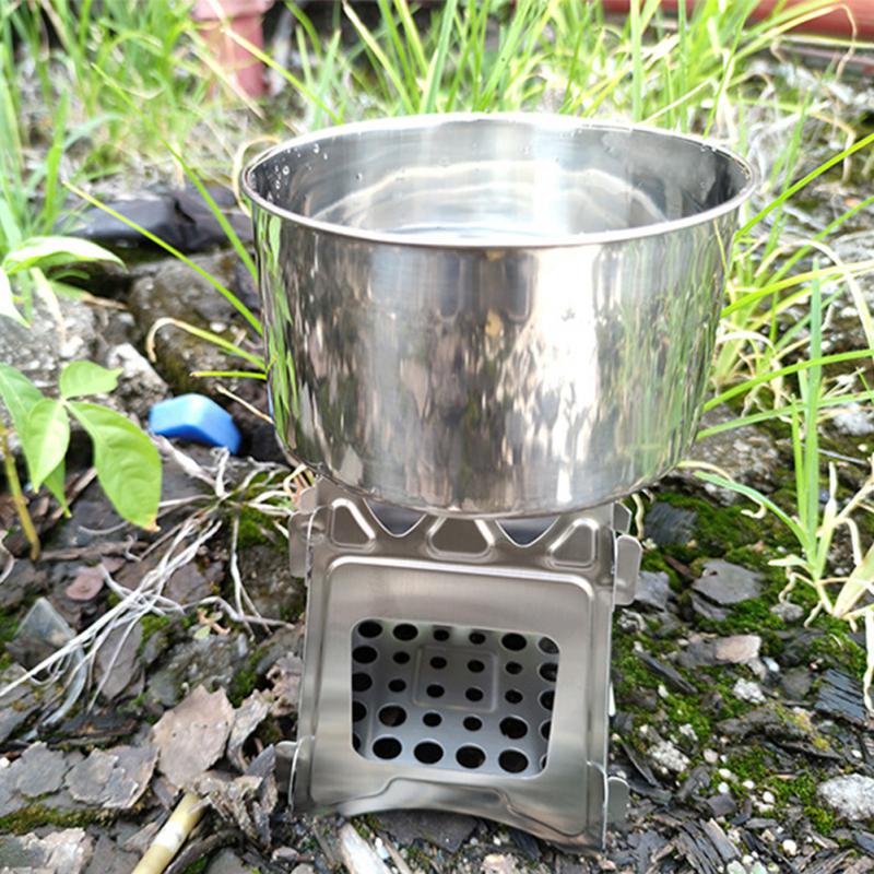 Camping Fire Wood Heater Portable Titanium Stove