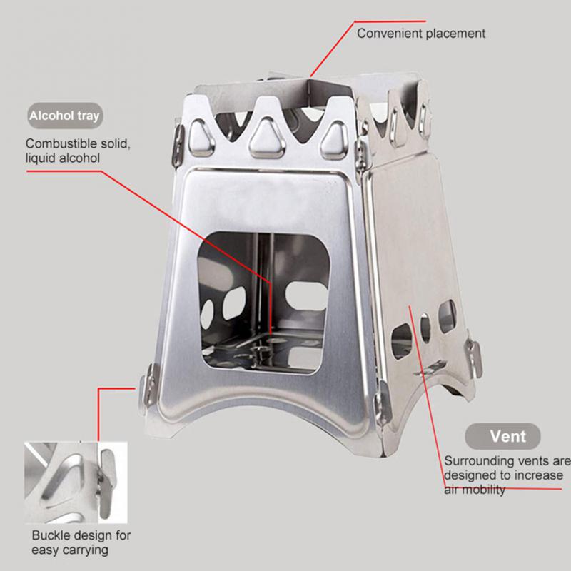 Camping Fire Wood Heater Portable Titanium Stove