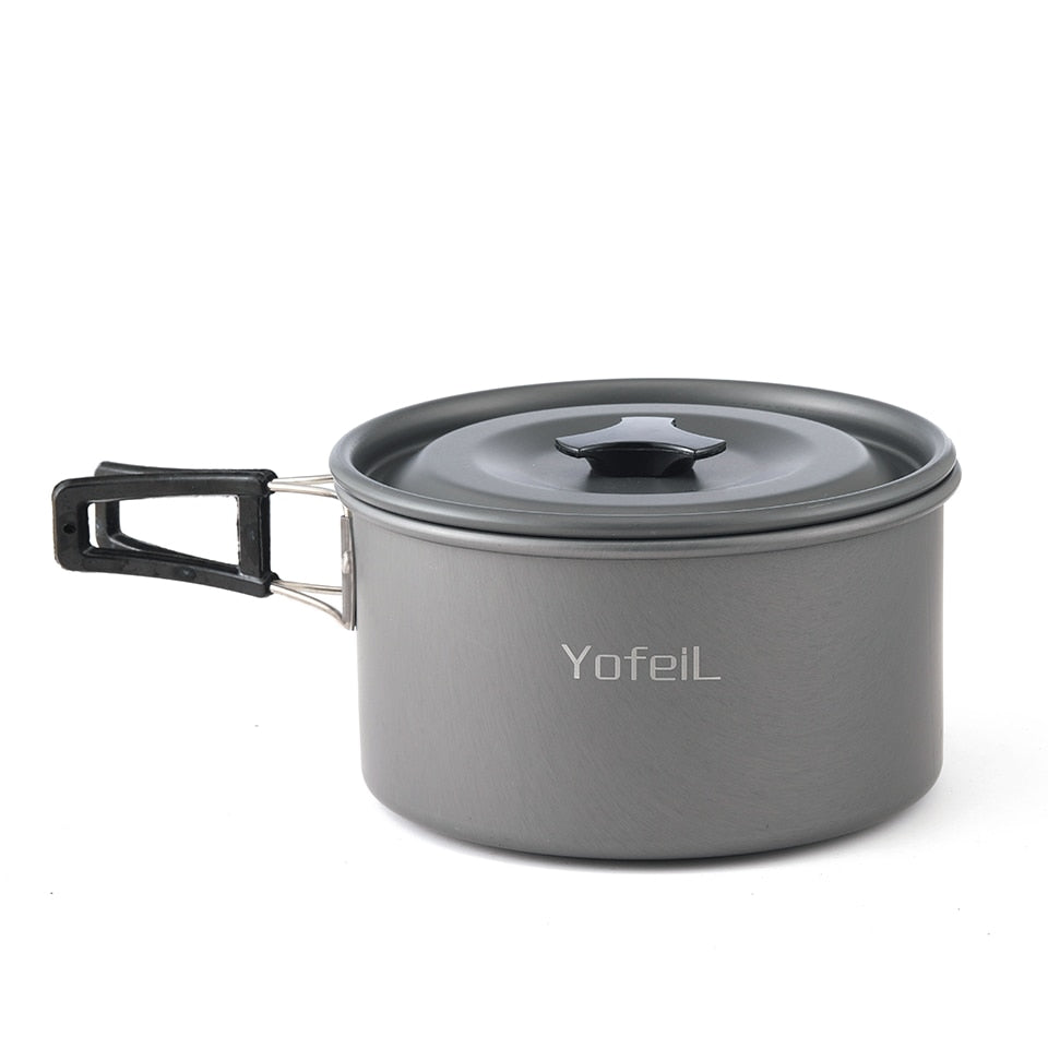 Outdoor Pots Pans Camping Cookware Picnic Cooking Set