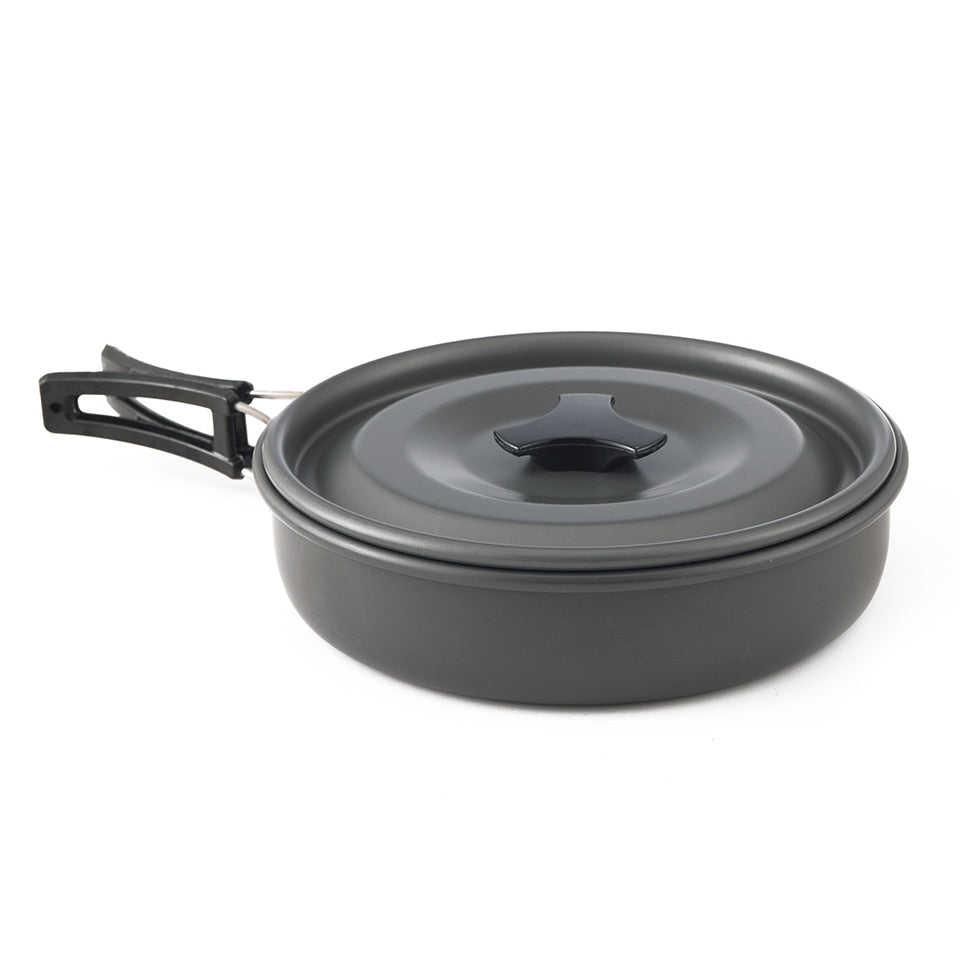 Outdoor Pots Pans Camping Cookware Picnic Cooking Set