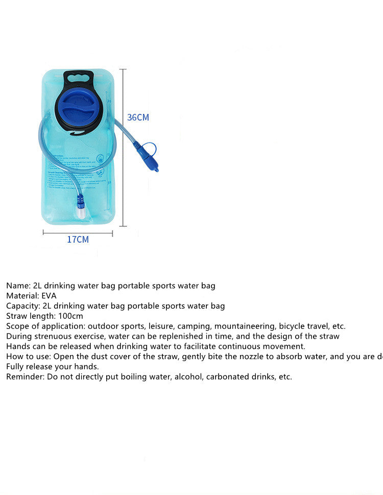 Cross-country Backpack Water Bag 2L