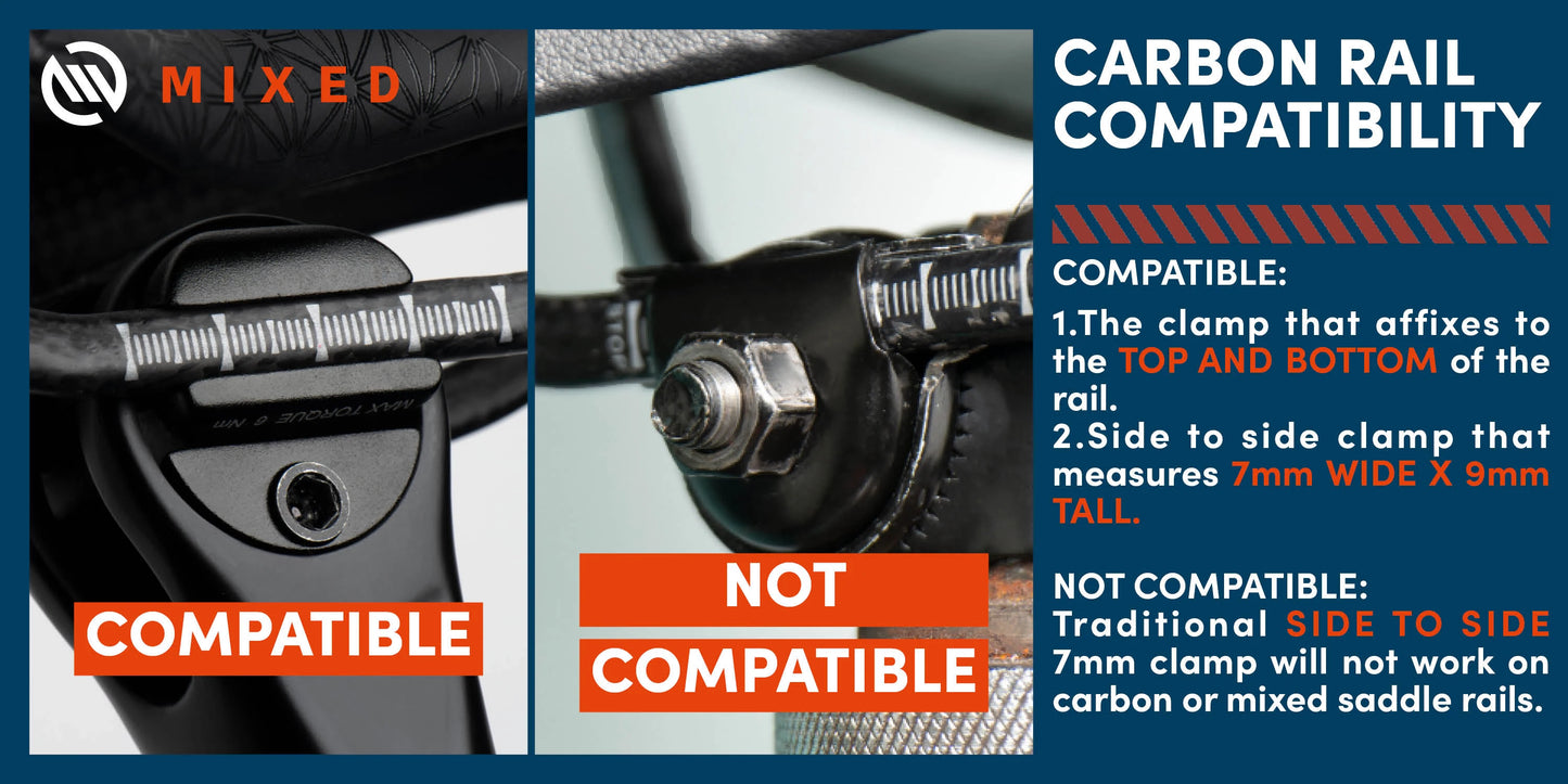 MIXED Full Carbon Fiber Saddle Pack 5D 6D 7D Ultra Light Weight Cushion 143mm 155mm for MTB Mountain Bicycle Road Bike Parts