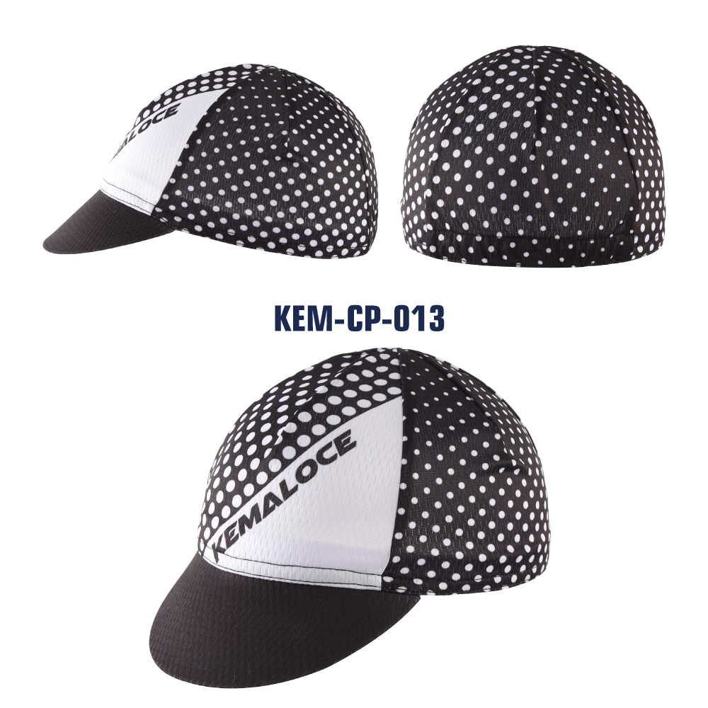 Men Cycling Cap Anti-UV Summer Elastic Quick Dry Bike Cap White/Black/Blue Mesh Outdoor Breathable Cycling Hat