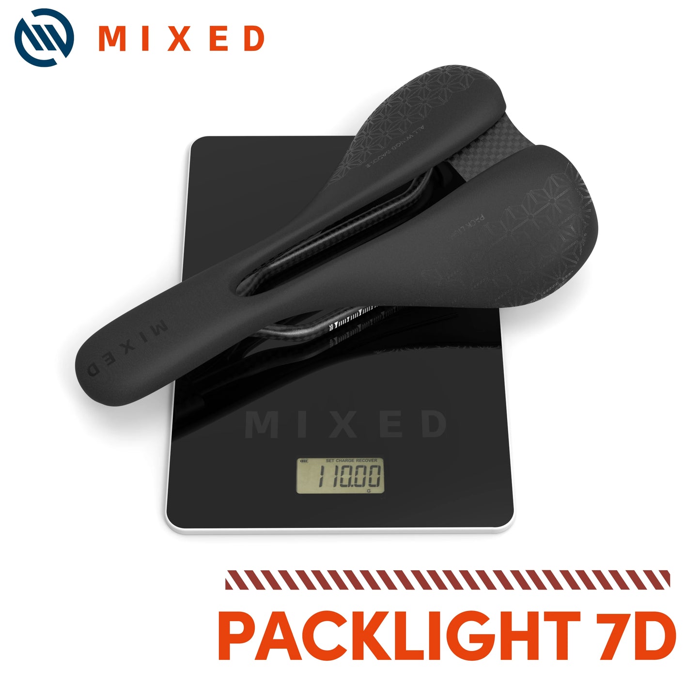 MIXED Full Carbon Fiber Saddle Pack 5D 6D 7D Ultra Light Weight Cushion 143mm 155mm for MTB Mountain Bicycle Road Bike Parts