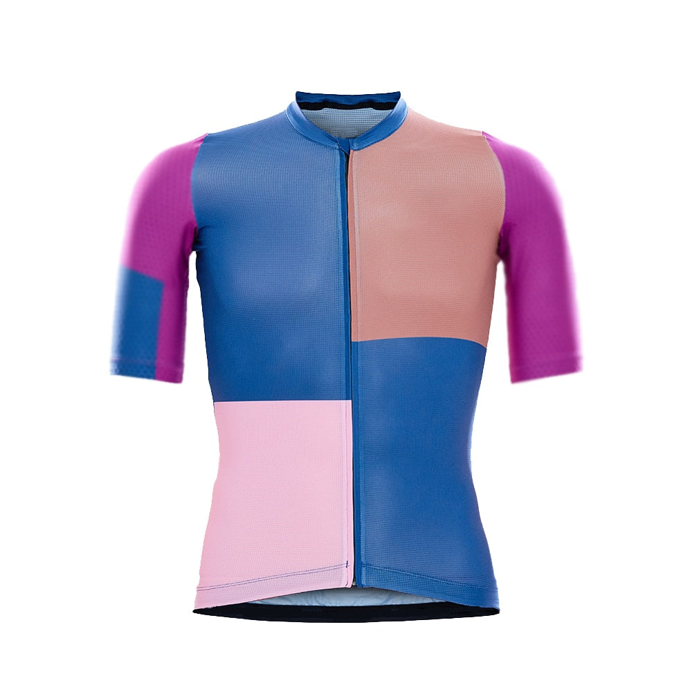 Colorful Men's Short Sleeve cycling Jersey