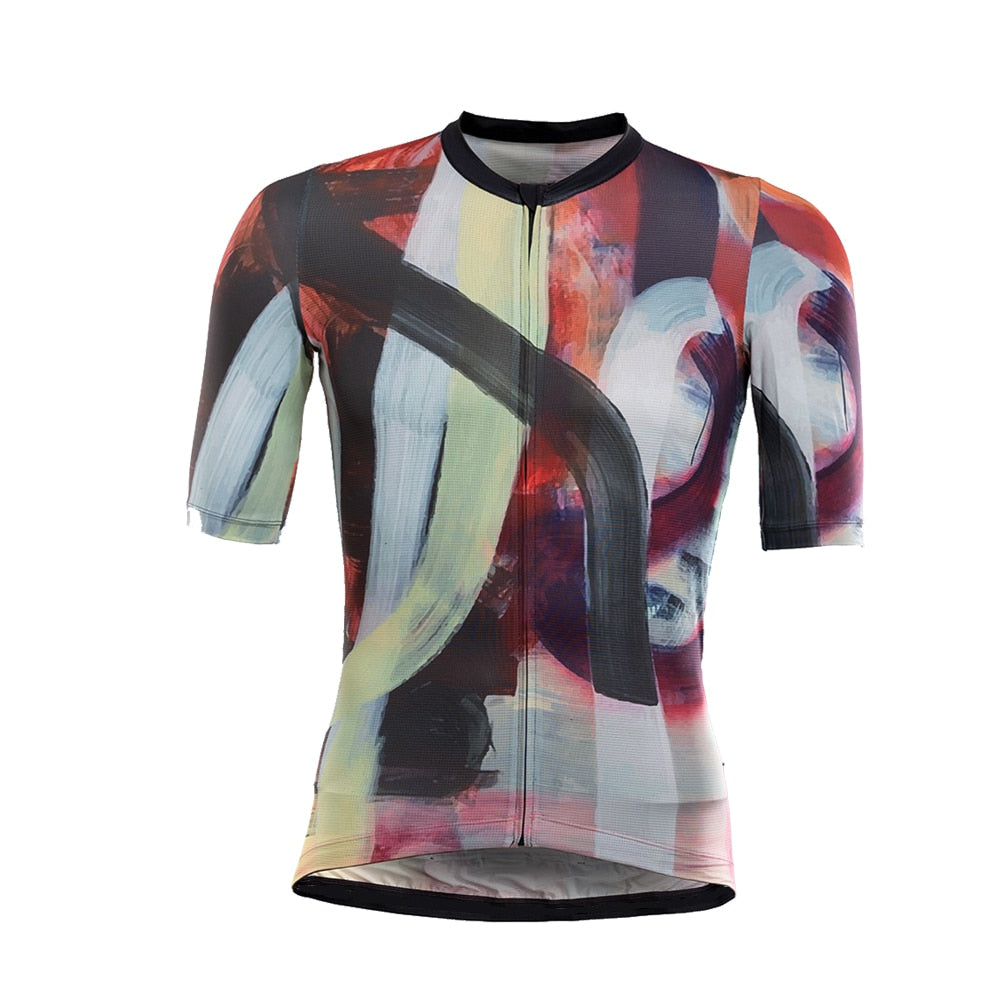 Colorful Men's Short Sleeve cycling Jersey