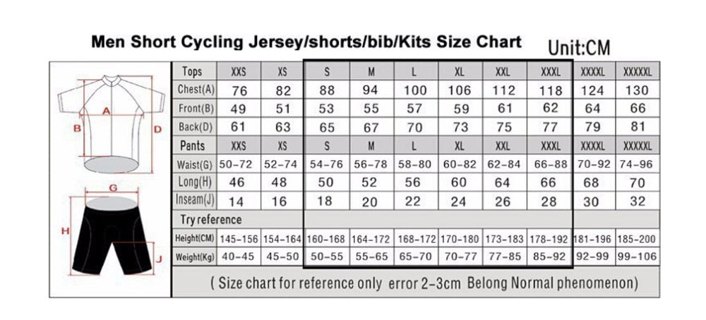 Colorful Men's Short Sleeve cycling Jersey