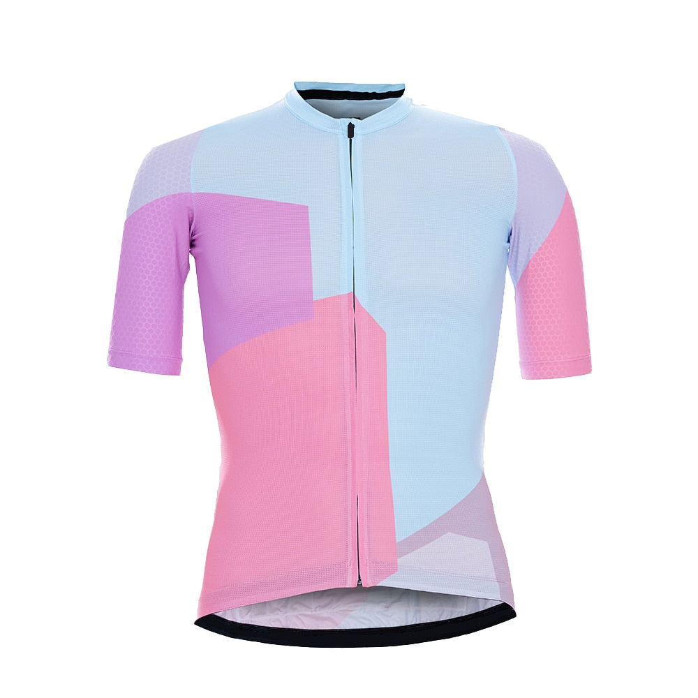 Colorful Men's Short Sleeve cycling Jersey