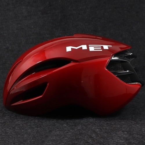 Red Aerodynamic Helmet