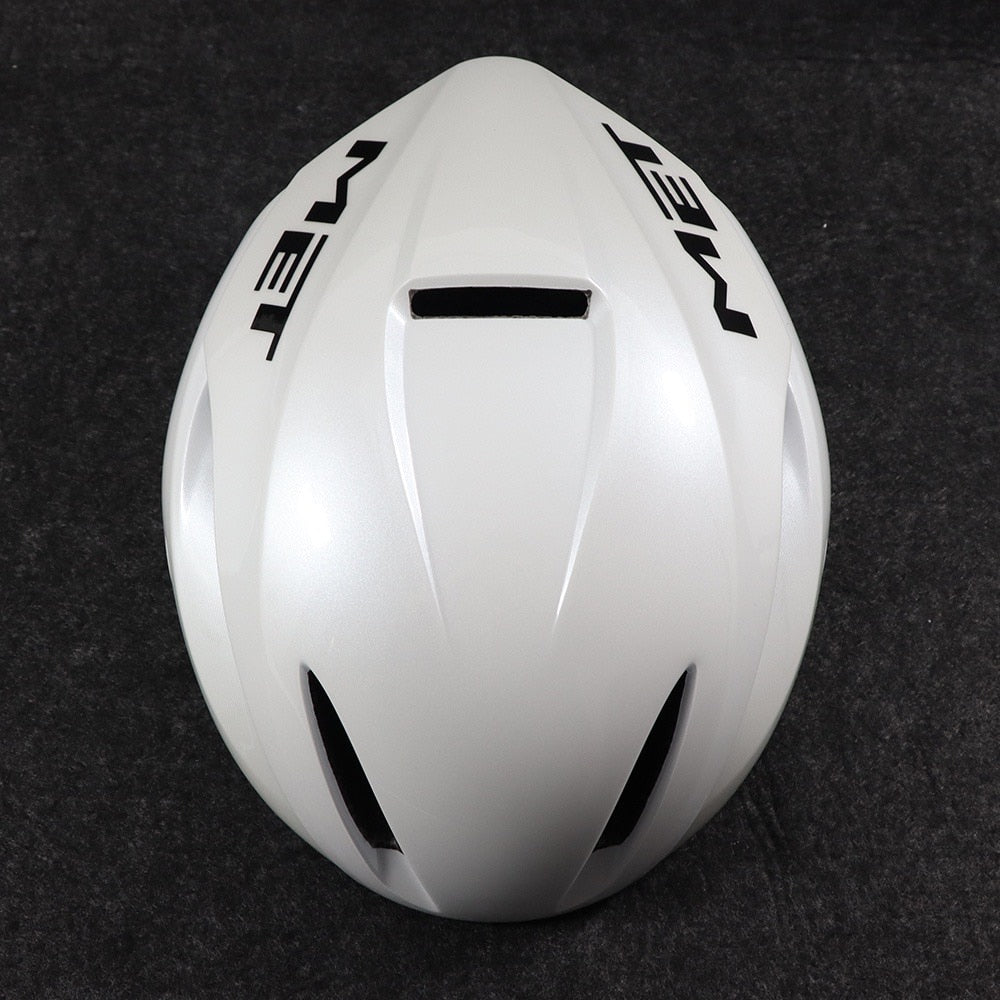White Aerodynamic Helmet