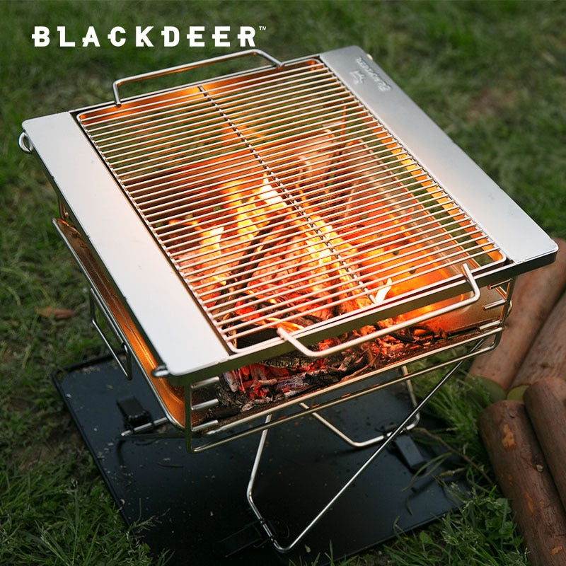 Camping Fire Rack Stainless Steel Picnic Grill