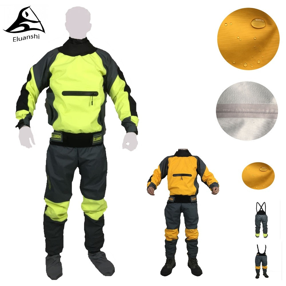 Waterproof Breathable Clothing For Kayak Skiing Fishing Kayaking Boating Rafting drysuit Vest Jacket Cycling Raincoat