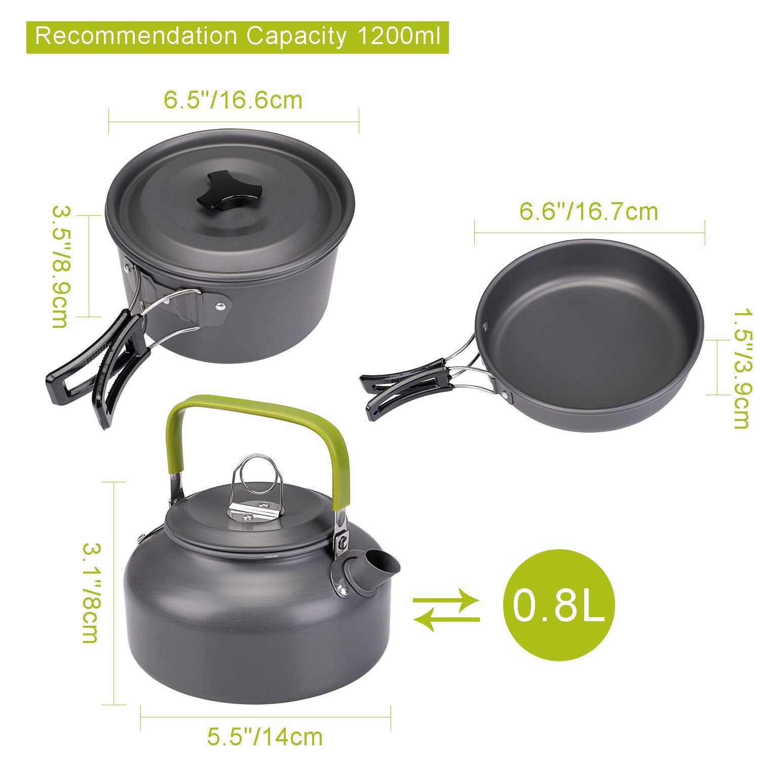 Cooking Set size