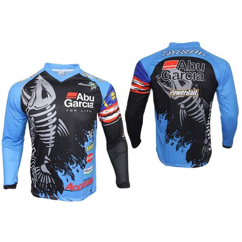 Summer long-sleeved fishing shirt, breathable and quick-drying outdoor men's fishing clothes