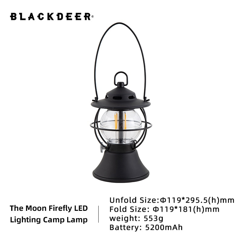 LED Retro Outdoor Camping Lantern 5200mAh Power Bank