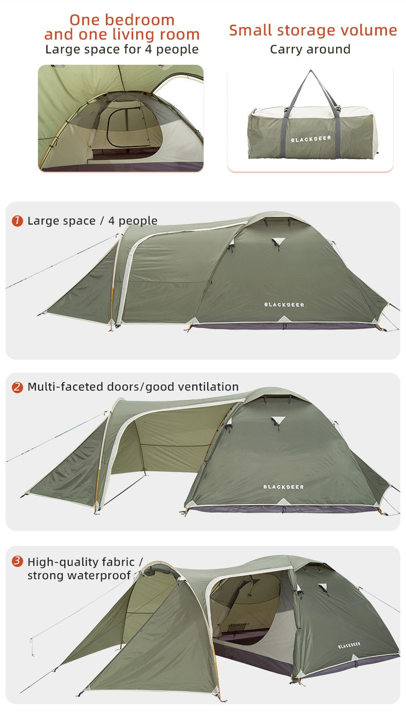 blackdeer tent Blackdeer Archeos 2-3 People Backpacking Tent Outdoor Camping 4 Season – Isaac Sports