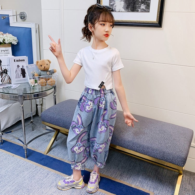 Fashionable Korean Style Sports And Leisure Suit For Big Kids