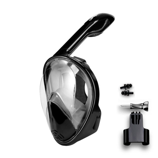 Full Face Scuba Diving Mask Anti Fog Goggles With Camera Mount