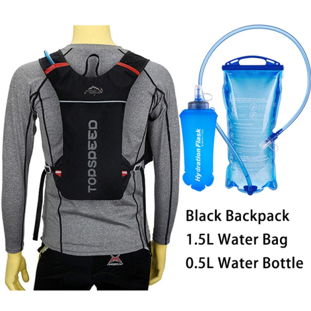 Trail Running /Cycling Hydration Vest Pack with 1.5L Water Bag