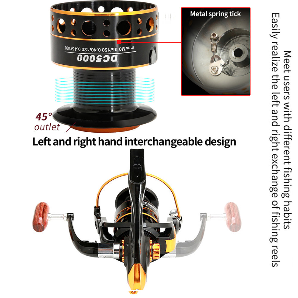 Metal Spool Spinning Fishing Reel