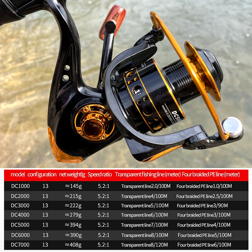 Metal Spool Spinning Fishing Reel