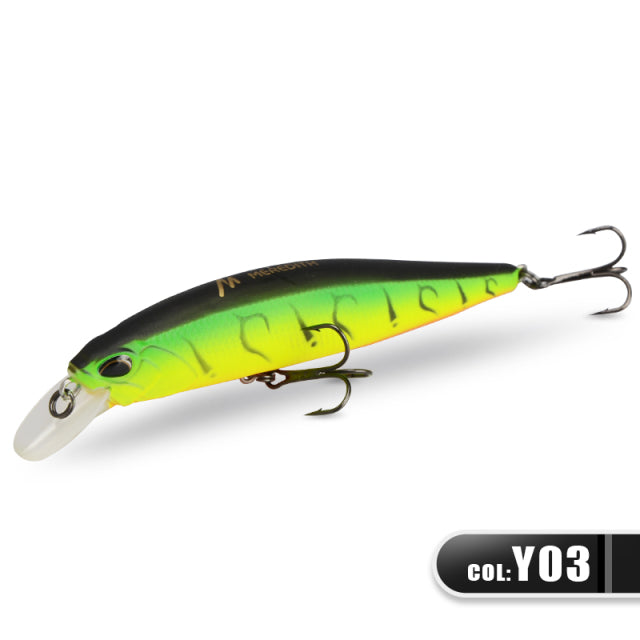 MRERDITH JERK MINNOW 100F 14g  Floating Wobbler Fishing Lure 24Color Minnow Lure Hard Bait Quality Professional Depth0.8-1.0m