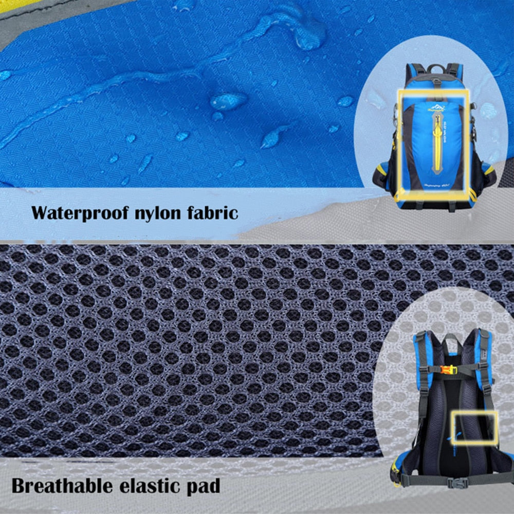 Waterproof Climbing Backpack Rucksack 40L Outdoor Sports Bag