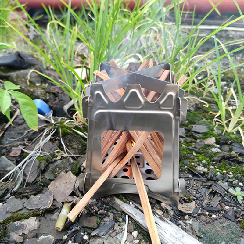 Camping Fire Wood Heater Portable Titanium Stove