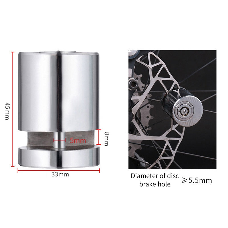 Stainless Steel Bicycle Disc Brake Lock