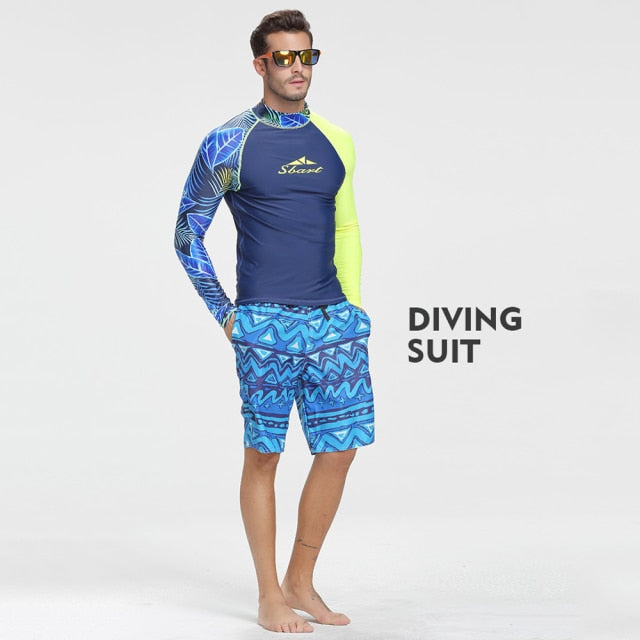 Surfing Diving Suits Swimwear Long Sleeve Suit